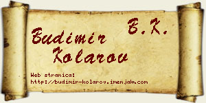 Budimir Kolarov vizit kartica